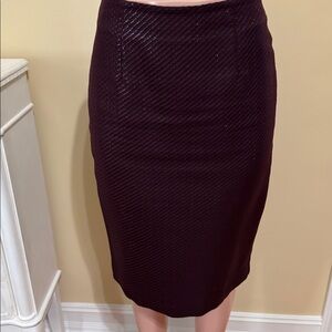🌹Worthington Women's Dark Maroon Midi Skirt🌹